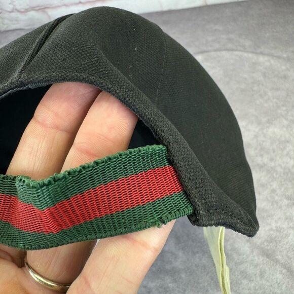 Authentic Gucci Gg Interlocking Web Logo Black Baseball Cap Hat - Picture 12 of 13
